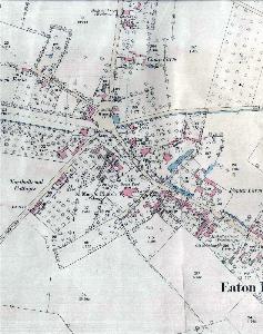 The north-west part of the village in 1880